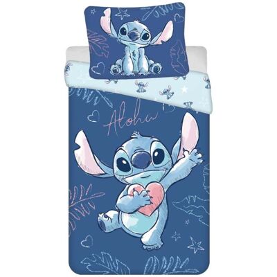 Disney Lilo Stitch Aloha modrá povlečení 140x200 Disney Lilo Stitch Aloha modrá povlečení 140x200