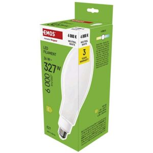 EMOS LED filamentní žárovka ED90 - E27 - 36 W - 6000 lm - neutrální bílá EMOS LED filamentní žárovka ED90 - E27 - 36 W - 6000 lm - neutrální bílá