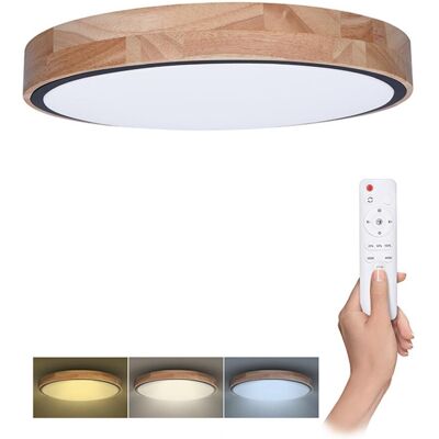 Solight Iron Oak Led stropní svítidlo 48W dálkový ovladač dub 40cm Solight Iron Oak Led stropní svítidlo 48W dálkový ovladač dub 40cm