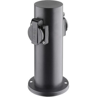 Solight - Zahradní sloupek - Nerezová ocel - 2 zásuvky - IP44 Solight - Zahradní sloupek - Nerezová ocel - 2 zásuvky - IP44