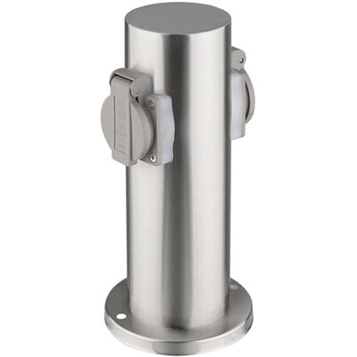 Solight - Garden Post - Nerezová ocel - 2 zásuvky - Pedestal Solight - Garden Post - Nerezová ocel - 2 zásuvky - Pedestal