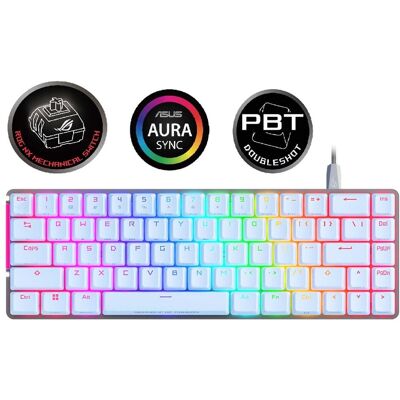 Asus Rog Falchion Ace mechanická Rgb klávesnice - Us - bílá Asus Rog Falchion Ace mechanická Rgb klávesnice - Us - bílá