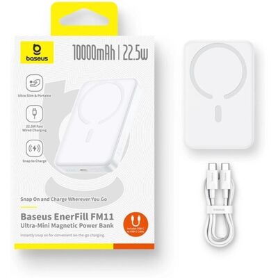Špičková Magnetická Baseus Enerfill FM11 Powerbanka - 10 000 mAh Mini Špičková Magnetická Baseus Enerfill FM11 Powerbanka - 10 000 mAh Mini