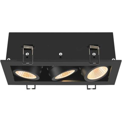 Stropní bodové svítidlo Slv Kadux triple černé 3x Led 3000K 2350lm Stropní bodové svítidlo Slv Kadux triple černé 3x Led 3000K 2350lm