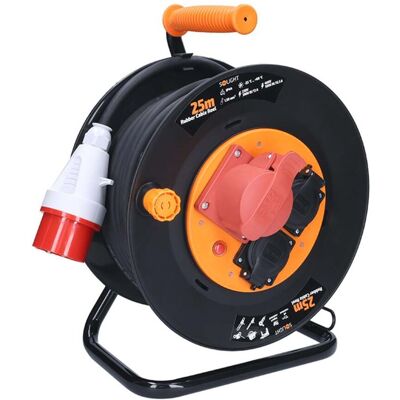 Solight prodlužovací kabel PB40 na bubnu 25m 400V230V IP44 guma Solight prodlužovací kabel PB40 na bubnu 25m 400V230V IP44 guma