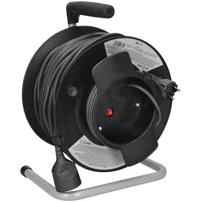 Solight prodlužovací kabel na bubnu 50 m 1 zásuvka černý 3×15 mm Solight prodlužovací kabel na bubnu 50 m 1 zásuvka černý 3×15 mm