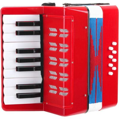 Dětský akordeon Bambino 8 basů červený - A Dětský akordeon Bambino 8 basů červený - A