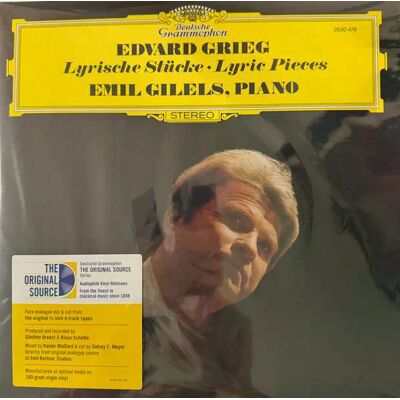 Edvard Grieg - Lyrische Stücke Lyric Pieces Lp Vinyl Edvard Grieg - Lyrische Stücke Lyric Pieces Lp Vinyl