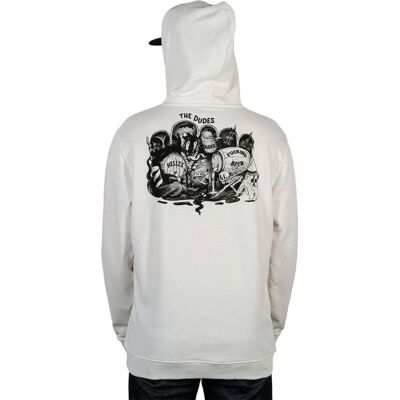 Mikina The Dudes Helles In Hell Hoody - Bílá - Xl Mikina The Dudes Helles In Hell Hoody - Bílá - Xl