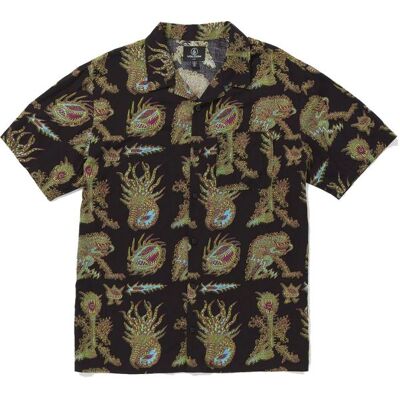 Košile Volcom Tetsunori S/s - Černá - M Košile Volcom Tetsunori S/s - Černá - M