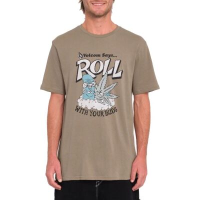 Triko Volcom Budz S/s - Béžová - L Triko Volcom Budz S/s - Béžová - L