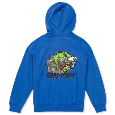 Mikina Volcom Skate Fast Po Kids - Modrá - M Mikina Volcom Skate Fast Po Kids - Modrá - M