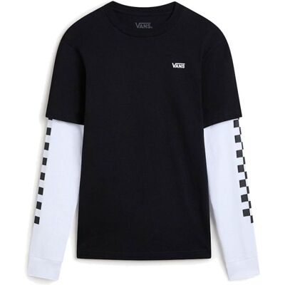 Triko Vans Long Check Twofer Kids - Černá - L Triko Vans Long Check Twofer Kids - Černá - L