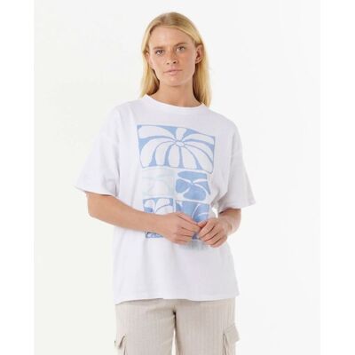 Triko Rip Curl Oceanic Heritage Wms - Bílá - S Triko Rip Curl Oceanic Heritage Wms - Bílá - S