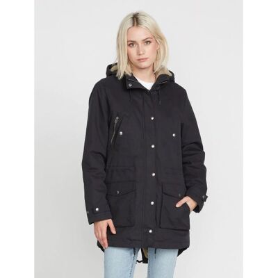Bunda Volcom Walk On By 5k Parka Wms - Černá - L Bunda Volcom Walk On By 5k Parka Wms - Černá - L