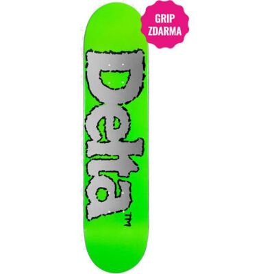 Sk8 Deska Delta Script 3m / D-Light Tech - Zelená - 7.5 Sk8 Deska Delta Script 3m / D-Light Tech - Zelená - 7.5