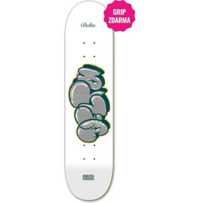 Sk8 Deska Delta Flop X Danjer - Bílá - 8.125 Sk8 Deska Delta Flop X Danjer - Bílá - 8.125