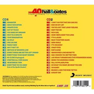 Sony 2CD Daryl Hall & John Oates: Top 40 Daryl Hall & John Oates (Their Ultimate Top 40 Collection) Sony 2CD Daryl Hall & John Oates: Top 40 Daryl Hall & John Oates (Their Ultimate Top 40 Collection)