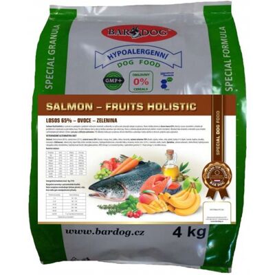 Granule Bardog Salmon Fruits Holistic - 4 kg Granule Bardog Salmon Fruits Holistic - 4 kg