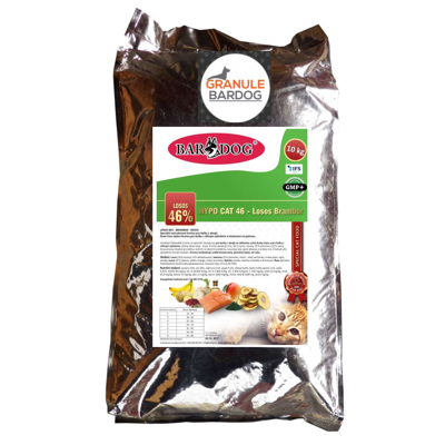 Granule Bardog Hypoalergenní granule pro kočky Hypo Cat 46 - Losos Brambor 32/18 - 10 kg Granule Bardog Hypoalergenní granule pro kočky Hypo Cat 46 - Losos Brambor 32/18 - 10 kg