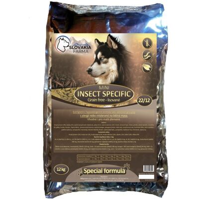 Lisované hypoalergenní Granule Slovakia Farma - Insect Specific - Mini - 12 kg Lisované hypoalergenní Granule Slovakia Farma - Insect Specific - Mini - 12 kg