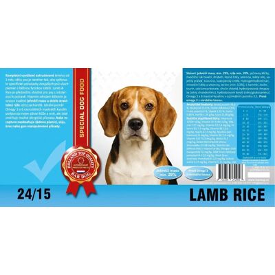 Granule Bardog Super prémiové granule Lamb rice 24/15 - 4 kg Granule Bardog Super prémiové granule Lamb rice 24/15 - 4 kg