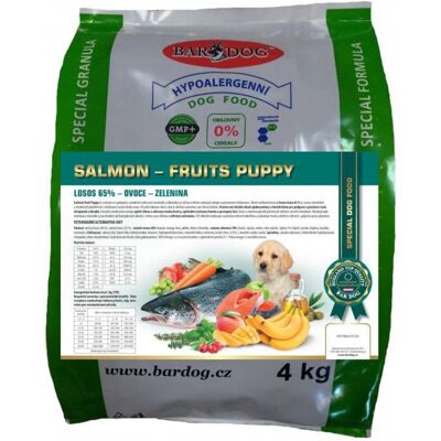 Granule Bardog Salmon Fruits Puppy - 4 kg Granule Bardog Salmon Fruits Puppy - 4 kg