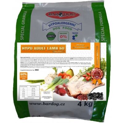 Granule Bardog Lisované granule za studena Hypo Adult Lamb 60 - 4 kg Granule Bardog Lisované granule za studena Hypo Adult Lamb 60 - 4 kg