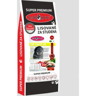Granule Bardog Lisované granule za studena Top Puppy 60 - 15 kg Granule Bardog Lisované granule za studena Top Puppy 60 - 15 kg