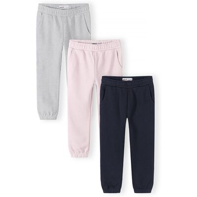 Tepláky dívčí s elastickým pasem a stahovací šňůrkou 3pack Minoti 30FLEECE155 - 104/110 4/5let Tepláky dívčí s elastickým pasem a stahovací šňůrkou 3pack Minoti 30FLEECE155 - 104/110 4/5let