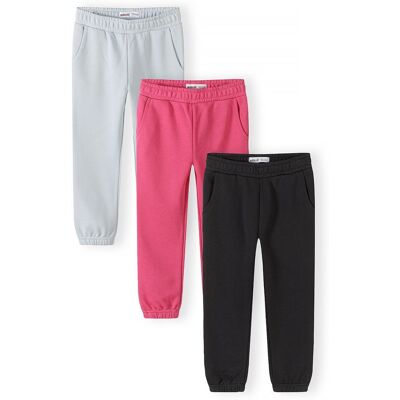 Tepláky dívčí s elastickým pasem a stahovací šňůrkou 3pack Minoti 30FLEECE153 - 134/140 9/10let Tepláky dívčí s elastickým pasem a stahovací šňůrkou 3pack Minoti 30FLEECE153 - 134/140 9/10let