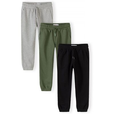 Tepláky slim-fit s elastickým pasem a stahovací šňůrkou 3pack Minoti 29FLEECE285 - 146/152 11/12let Tepláky slim-fit s elastickým pasem a stahovací šňůrkou 3pack Minoti 29FLEECE285 - 146/152 11/12let