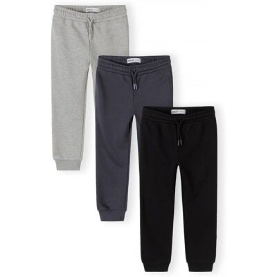 Tepláky slim-fit s elastickým pasem a stahovací šňůrkou 3pack Minoti 29FLEECE287 - 134/140 9/10let Tepláky slim-fit s elastickým pasem a stahovací šňůrkou 3pack Minoti 29FLEECE287 - 134/140 9/10let
