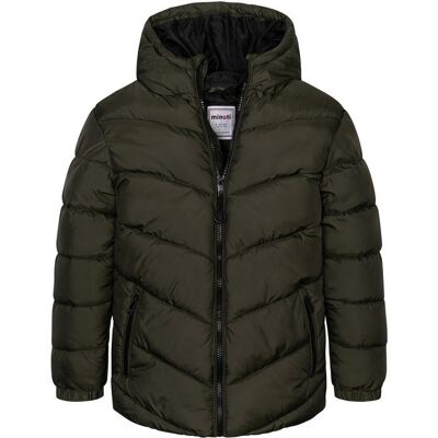 Kabát chlapecký nylonvý Puffa, Minoti, 11COAT 16, khaki - 134/140 9/10let Kabát chlapecký nylonvý Puffa, Minoti, 11COAT 16, khaki - 134/140 9/10let