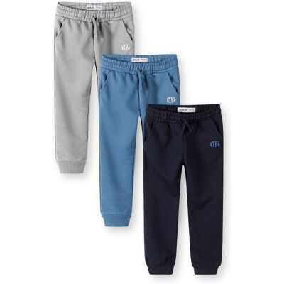 Tepláky chlapecké s elastickým pasem a stahovací šňůrkou 3pack Minoti 29FLEECE204 - 92/98 2/3let Tepláky chlapecké s elastickým pasem a stahovací šňůrkou 3pack Minoti 29FLEECE204 - 92/98 2/3let