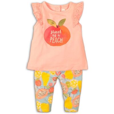 Kojenecký set dívčí - tričko a kalhoty, Minoti, Fruits 4, růžová - 80/86 12-18m Kojenecký set dívčí - tričko a kalhoty, Minoti, Fruits 4, růžová - 80/86 12-18m