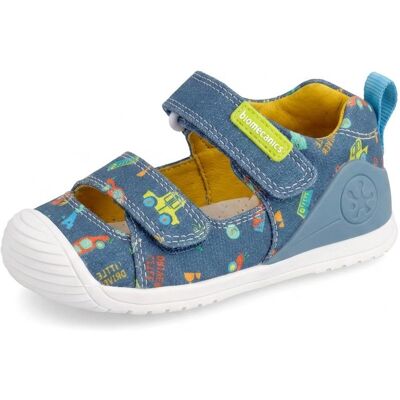 Chlapecké barefoot sandály LONA ESTAMPADA INDIGO Biomecanics 262197-A631 - 24 Chlapecké barefoot sandály LONA ESTAMPADA INDIGO Biomecanics 262197-A631 - 24