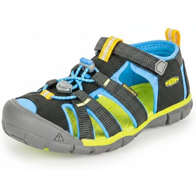 Dětské sandály SEACAMP II CNX, BLACK/BRILLIANT BLUE, keen, 1022984/1022969, černá - 36 Dětské sandály SEACAMP II CNX, BLACK/BRILLIANT BLUE, keen, 1022984/1022969, černá - 36