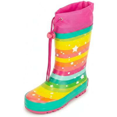 dívčí holínky gumové - potisk rainbow, Pidilidi, PL0051-01, holka - 34 dívčí holínky gumové - potisk rainbow, Pidilidi, PL0051-01, holka - 34