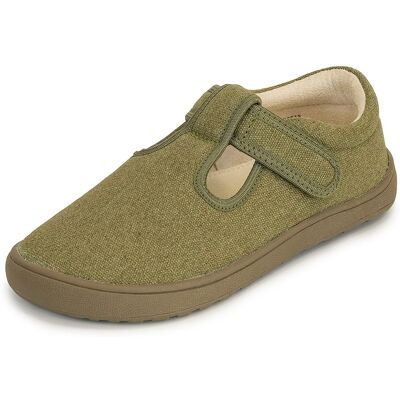 Papuče chlapecké barefoot KIRBY KHAKI, Protetika, zelená - 23 Papuče chlapecké barefoot KIRBY KHAKI, Protetika, zelená - 23