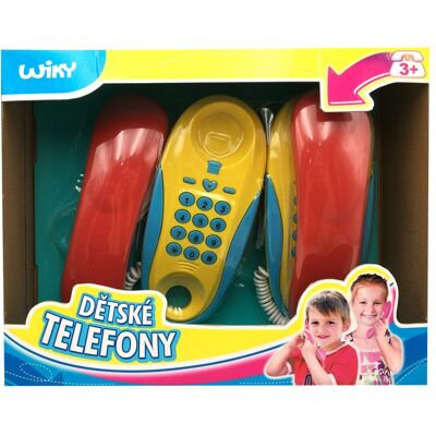 Dětské drátové telefony - český obal, Wiky, W009623 Dětské drátové telefony - český obal, Wiky, W009623