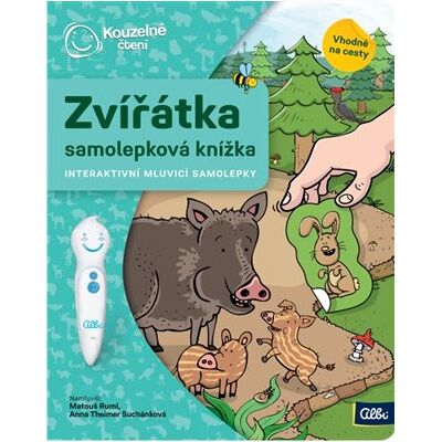 Albi Kouzelné čtení - Samolepková knížka Zvířátka Albi Kouzelné čtení - Samolepková knížka Zvířátka