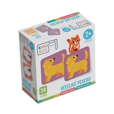 Betexa KukiKuk - Véééliké pexeso Zvířátka na dvorku Betexa KukiKuk - Véééliké pexeso Zvířátka na dvorku