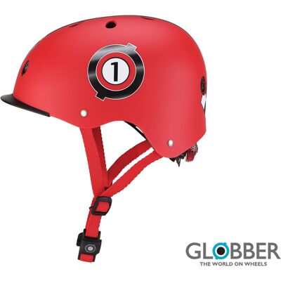 Globber Dětská přilba Elite New Red Racing XS/S (48-53 cm) Globber Dětská přilba Elite New Red Racing XS/S (48-53 cm)