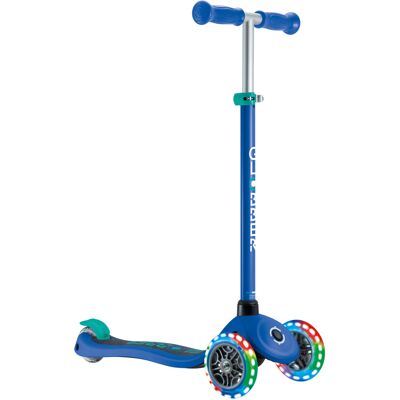 Globber Koloběžka dětská tříkolečková Primo Lights V2 svítící kolečka Navy Blue Globber Koloběžka dětská tříkolečková Primo Lights V2 svítící kolečka Navy Blue