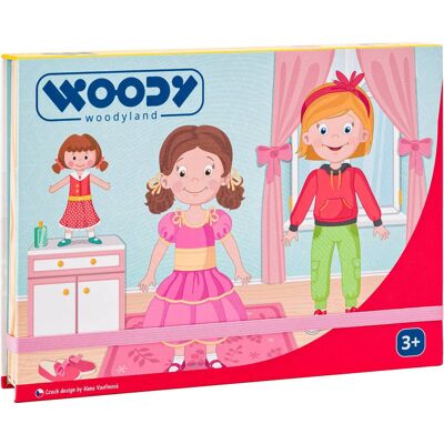 Woody Krabička s magnetickými tvary - Módní salon Woody Krabička s magnetickými tvary - Módní salon