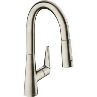 Hansgrohe Talis M51, dřezová baterie s výsuvnou sprškou, vzhled nerezavějící oceli, HAN-72815800 Hansgrohe Talis M51, dřezová baterie s výsuvnou sprškou, vzhled nerezavějící oceli, HAN-72815800