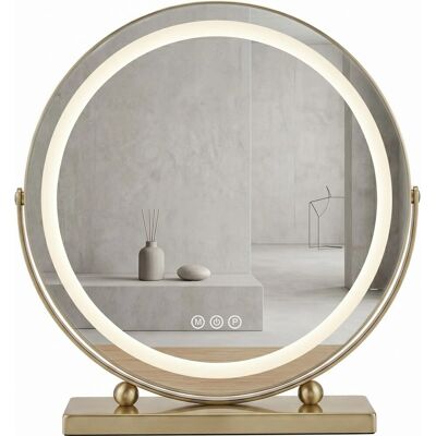 Rea Rea, Zrcadlo LED MAKE-UP L.Gold 50 cm, HOM-01810 Rea Rea, Zrcadlo LED MAKE-UP L.Gold 50 cm, HOM-01810