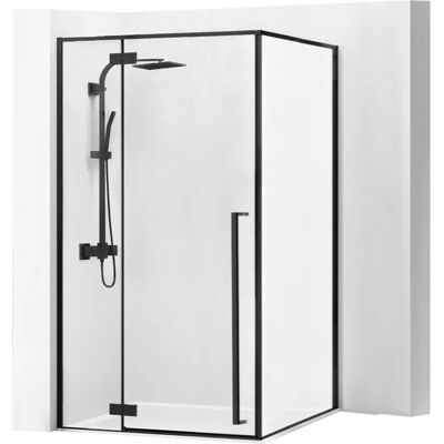 Rea - FARGO sprchový kout 90 x 120 x 195 cm, černý profil / čiré sklo, REA-K3214 Rea - FARGO sprchový kout 90 x 120 x 195 cm, černý profil / čiré sklo, REA-K3214