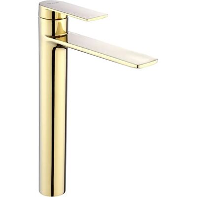 Rea Storm Gold High - Koupelnová baterie - Eloxovaná, Keramická, 295mm Rea Storm Gold High - Koupelnová baterie - Eloxovaná, Keramická, 295mm